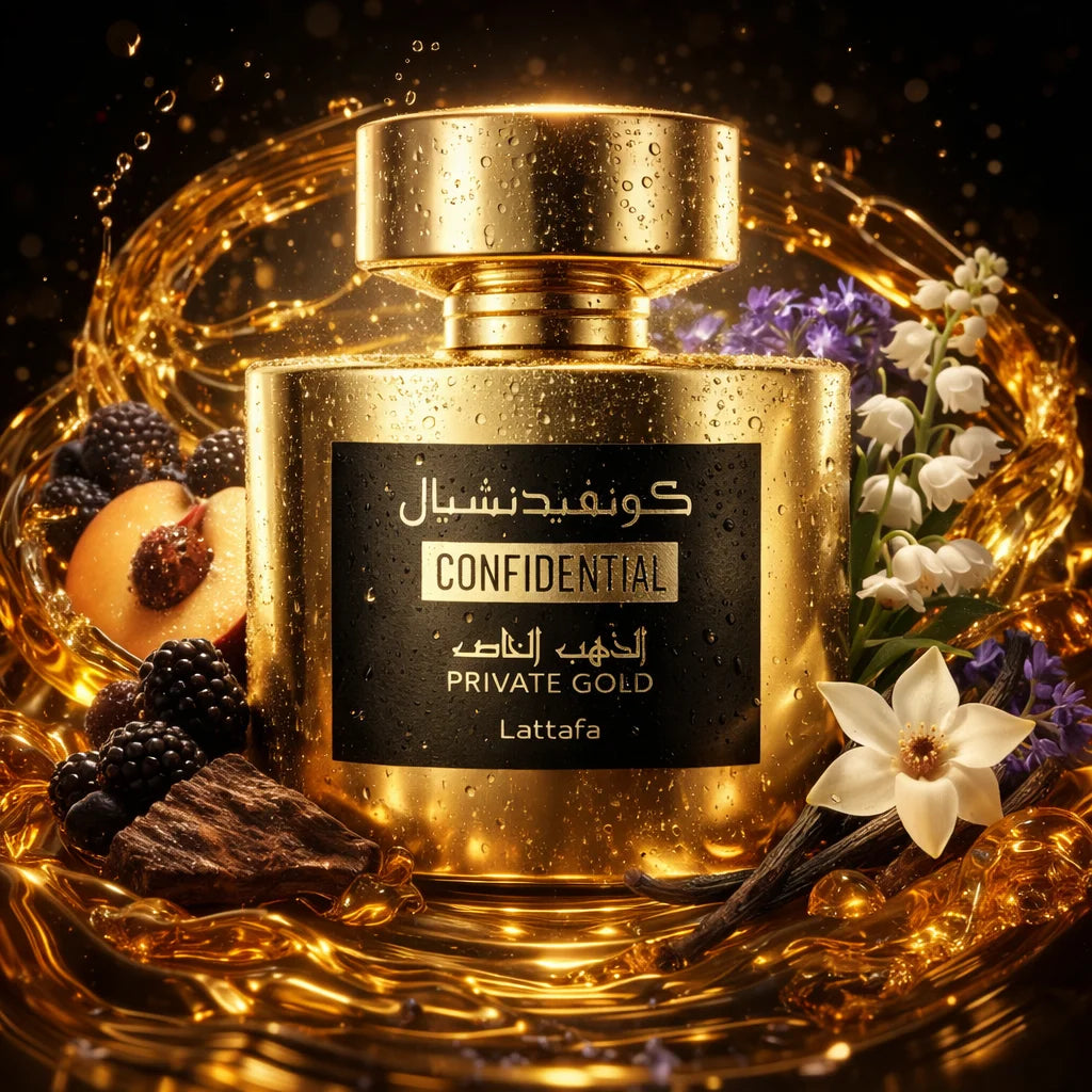 Confidential Private Gold by Lattafa - 100ml - Unisex