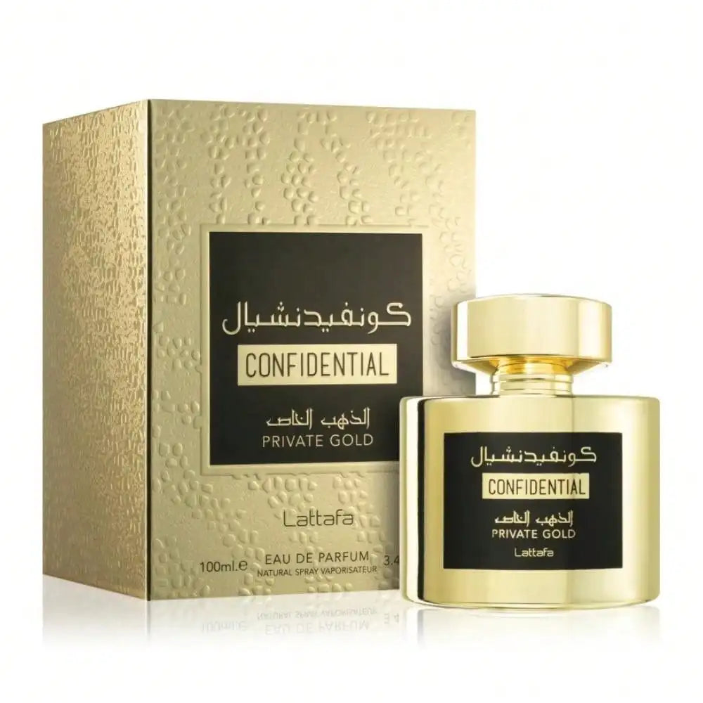 Confidential Private Gold by Lattafa - 100ml - Unisex